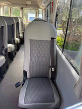 Load image into Gallery viewer, Custom-Made Leather Seat Covers for Toyota Coaster Bus 22 Seater