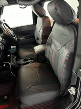 Load image into Gallery viewer, Custom Made Leather Seat Covers for Jeep Wrangler 2 Doors 2007-2018