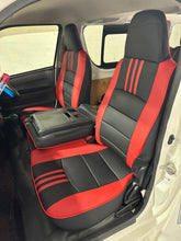 Load image into Gallery viewer, Custom Made Leather Seat Covers for Toyota Hiace Van 3 Seater 2009-2018
